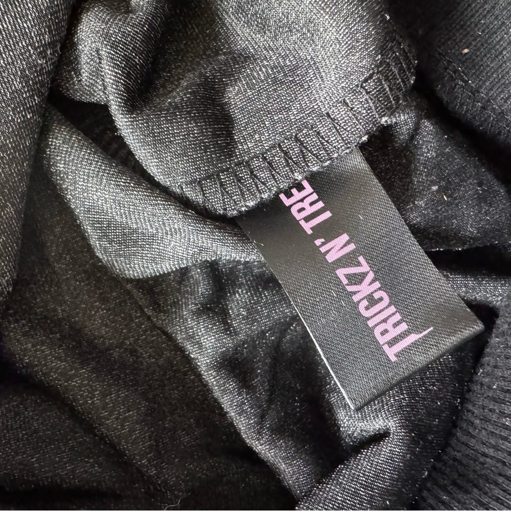 Dolls Kill Trickz N Treatz Purple hoodie black jacket - Picture 6 of 9